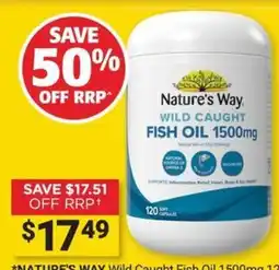 Cincotta Chemist Nature's Way Wild Caught Fish Oil 1500mg offer