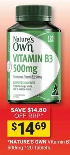 Cincotta Chemist Nature's Own Vitamin B3 500mg offer
