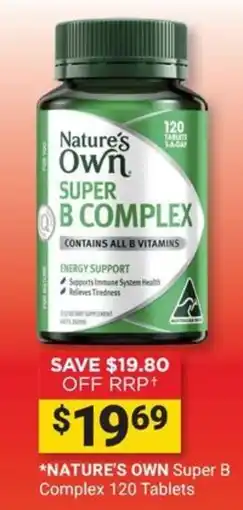 Cincotta Chemist Nature's Own Super B Complex offer