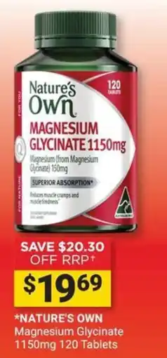 Cincotta Chemist Nature's Own Magnesium Glycinate offer