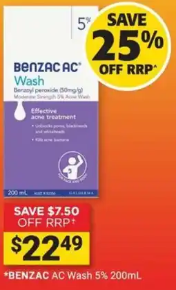 Cincotta Chemist Benzac AC Wash 5% offer