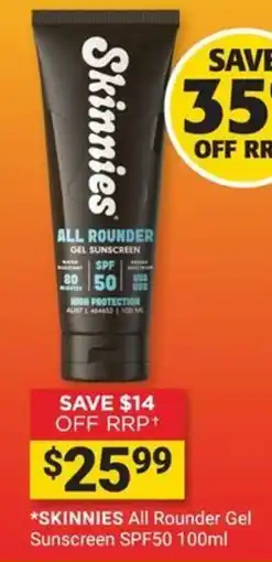 Cincotta Chemist Skinnies All Rounder Gel Sunscreen offer