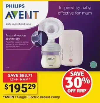 Avent Single Electric Breast Pump