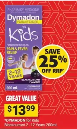 Cincotta Chemist Dymadon for Kids offer