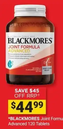 Cincotta Chemist Blackmores Joint Formula Advanced offer