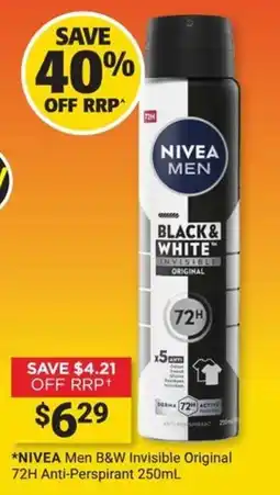 Cincotta Chemist NIVEA Men B&W Invisible Original offer