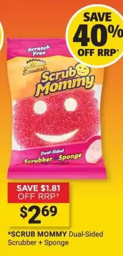 Cincotta Chemist Scrub Mommy Dual-Sided Scrubber + Sponge offer