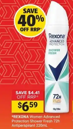 Cincotta Chemist Rexona Women Advanced Protection Shower Fresh offer