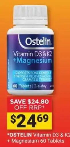 Cincotta Chemist Ostelin Vitamin D3 & K2 + Magnesium offer