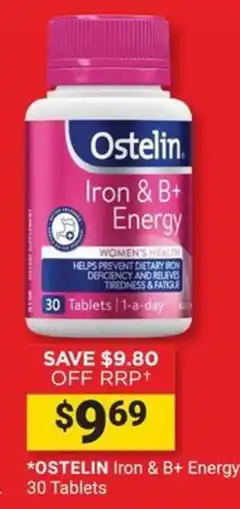 Cincotta Chemist Ostelin Iron & B+ Energy offer
