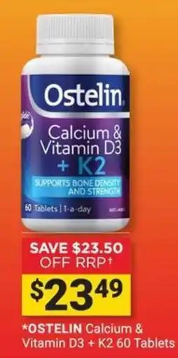 Cincotta Chemist Ostelin Calcium & Vitamin D3 + K2 offer
