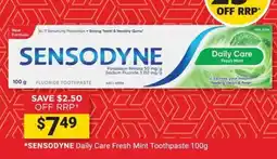 Cincotta Chemist Sensodyne Daily Care Fresh Mint Toothpaste offer