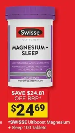 Cincotta Chemist Swisse Ultiboost Magnesium + Sleep offer
