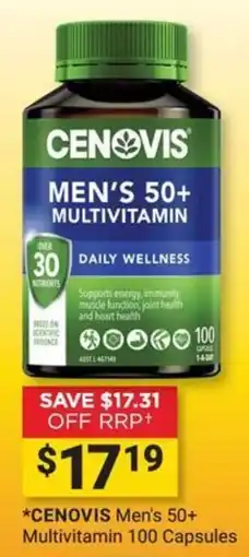 Cincotta Chemist Cenovis Men's 50+ Multivitamin offer