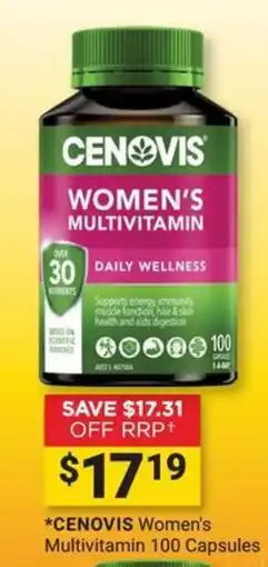Cincotta Chemist Cenovis Women's Multivitamin offer