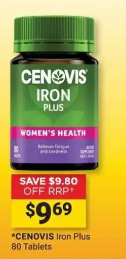 Cincotta Chemist Cenovis Iron Plus offer