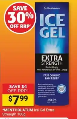 Cincotta Chemist Mentholatum Ice Gel Extra Strength offer