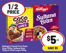 IGA Kellogg's Cereal Coco Pops Chex offer