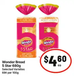 IGA Wonder Bread 5 Star offer