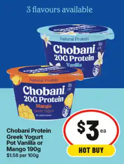 IGA Chobani Protein Greek Yogurt offer