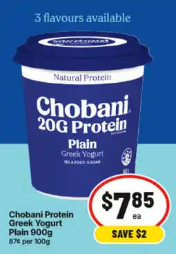 IGA Chobani Protein Greek Yogurt Plain offer