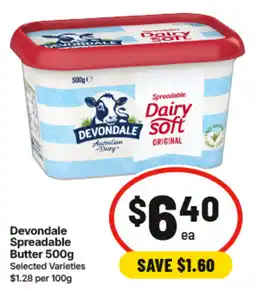 IGA Devondale Spreadable Butter offer