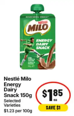 IGA Nestlé Milo Energy Dairy Snack offer