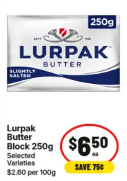 IGA Lurpak Butter Block offer