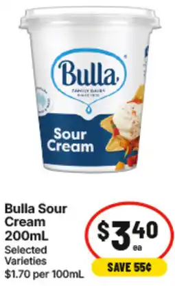 IGA Bulla Sour Cream offer