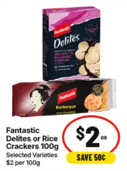 IGA Fantastic Delites or Rice Crackers offer