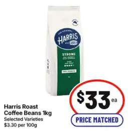 IGA Harris Roast Coffee Beans offer