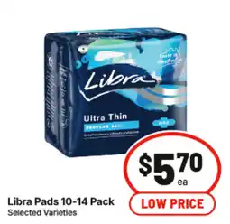 IGA Libra Pads 10-14 Pack Selected Varieties offer