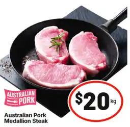 IGA Australian Pork Medallion Steak offer