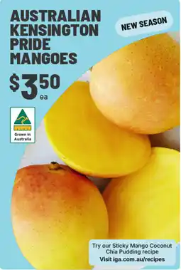 IGA Australian Kensington Pride Mangoes offer
