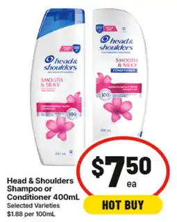IGA Head & Shoulders Shampoo or Conditioner offer