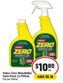 IGA Yates Zero Weedkiller offer