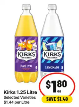 IGA Kirks 1.25 Litre Selected Varieties offer