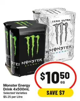 IGA Monster Energy Drink offer