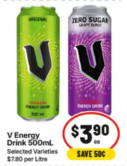 IGA V Energy Drink 500mL offer