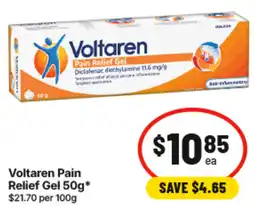 IGA Voltaren Pain Relief Gel offer