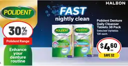 IGA Polident Denture Daily Cleanser Tablets offer