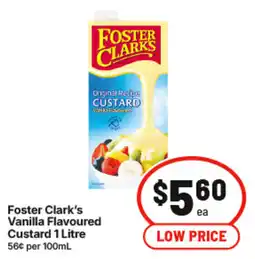IGA Foster Clark's Vanilla Flavoured Custard offer