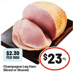 IGA Champagne Leg Ham offer