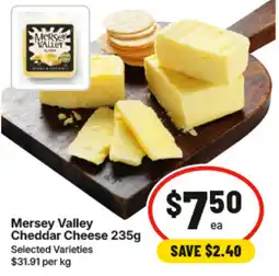 IGA Mersey Valley Cheddar Cheese offer