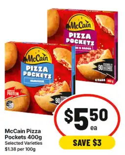 IGA McCain Pizza Pockets offer