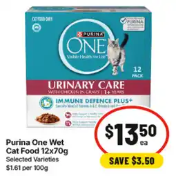 IGA Purina One Wet Cat Food offer
