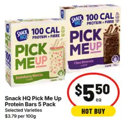 IGA Snack HQ Pick Me Up Protein Bars offer