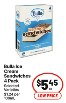 IGA Bulla Ice Cream Sandwiches offer