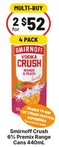 IGA Smirnoff Crush offer