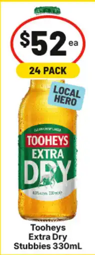 IGA Tooheys Extra Dry Stubbies offer
